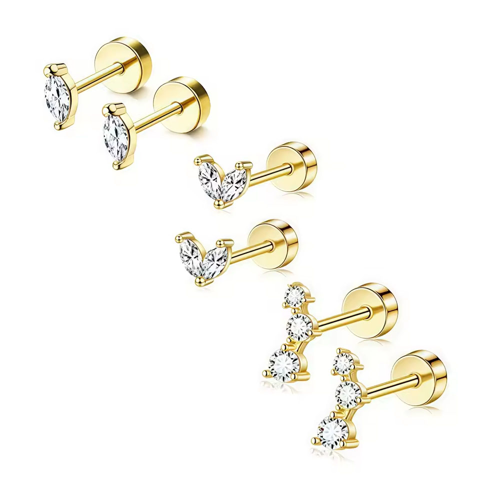 6/2Pcs Hypoallergenic Tiny 20G - مراجعة Body Jewelry Hypoallergenic وسعره