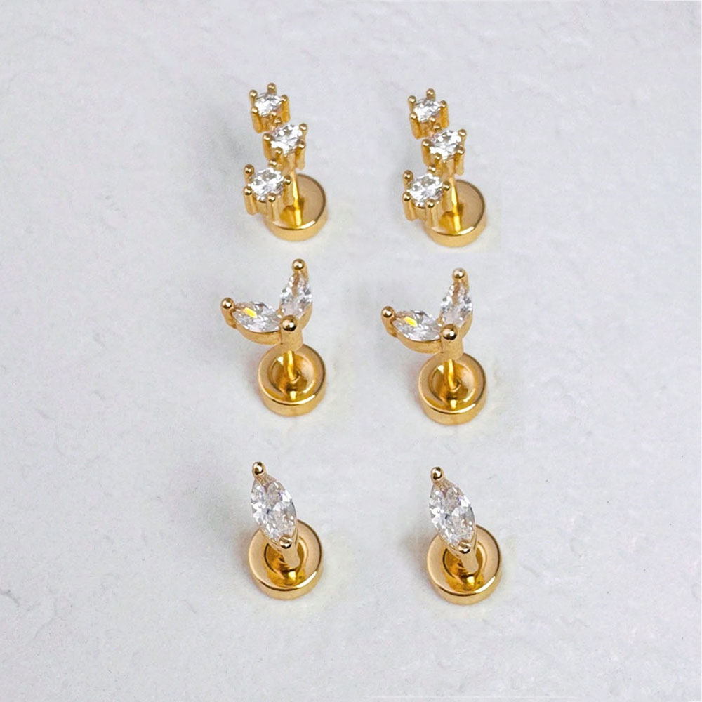 6/2Pcs Hypoallergenic Tiny 20G - مراجعة Body Jewelry Hypoallergenic وسعره