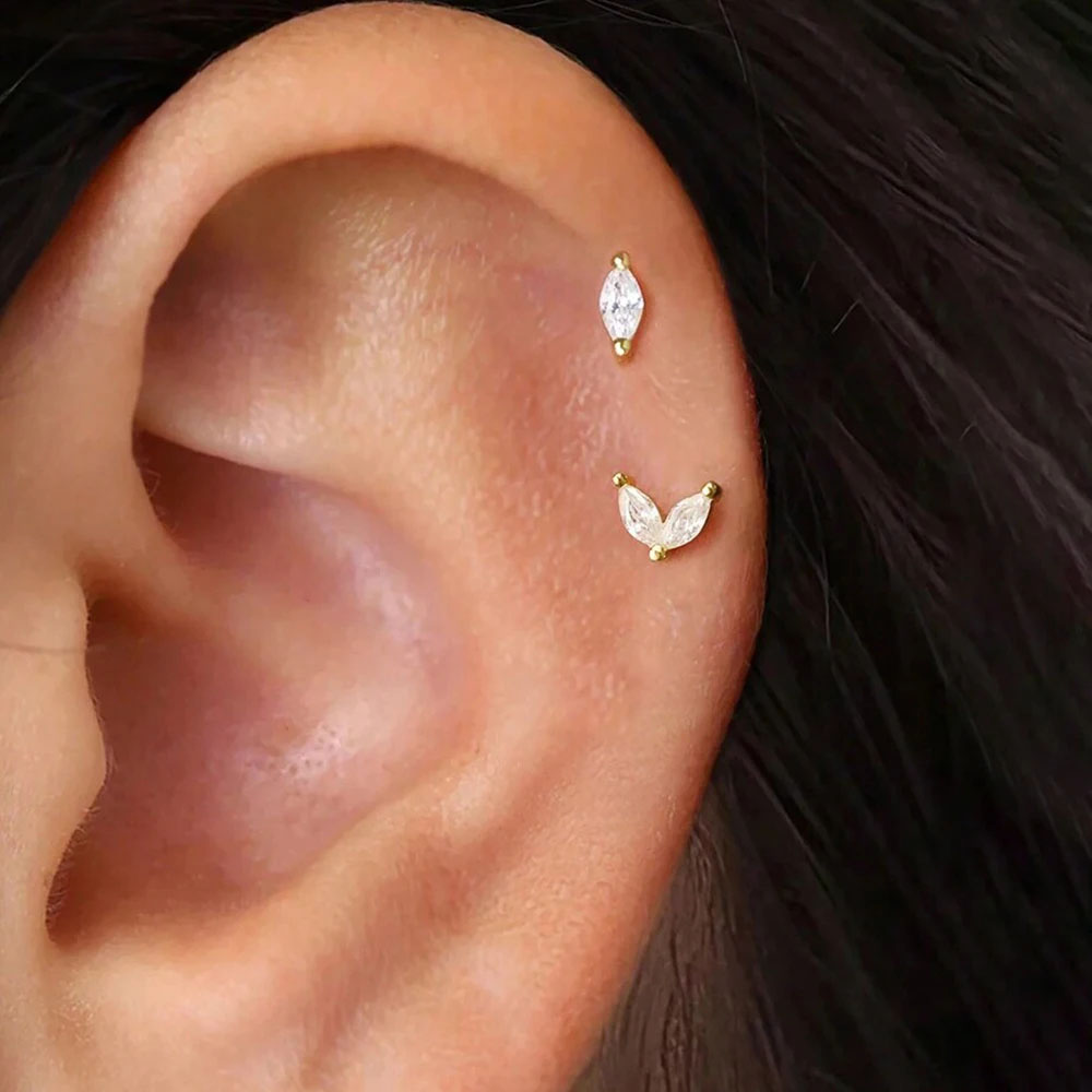 6/2Pcs Hypoallergenic Tiny 20G - مراجعة Body Jewelry Hypoallergenic وسعره