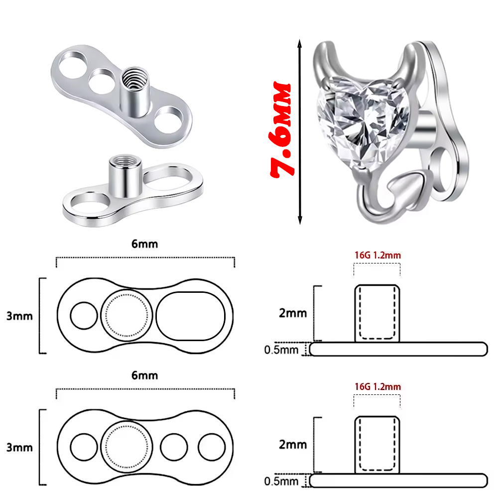 Medical-Grade F136 Titanium Al - مراجعة Body Jewelry Implant Grade وسعره
