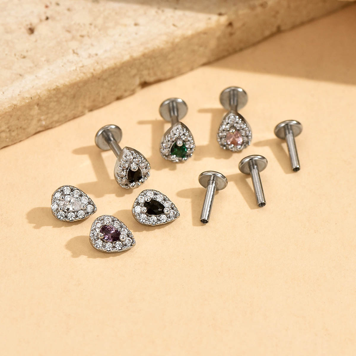 316L Stainless Steel Labret St - مراجعة Tragus Flat Back وسعره