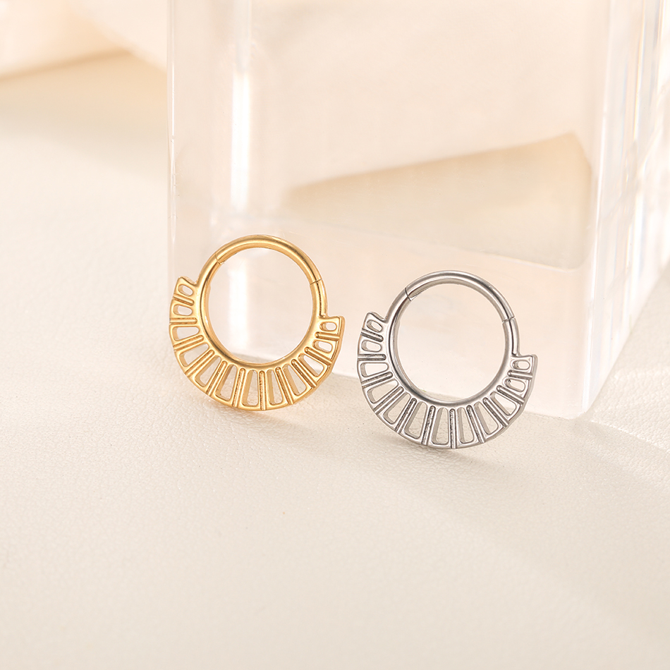 1PC 16G Septum Nose Hoop Ring  - مراجعة Conch Earring Hoop وسعره