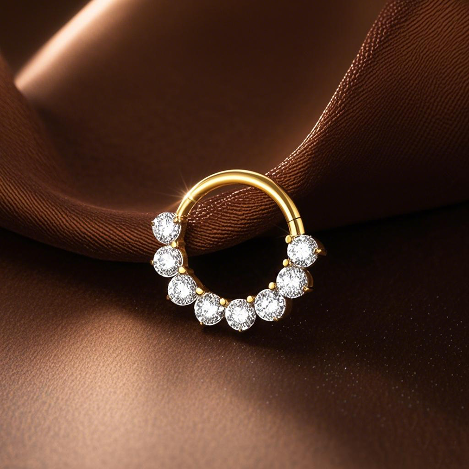 1PC 16G Septum Nose Hoop Ring  - مراجعة Conch Earring Hoop وسعره