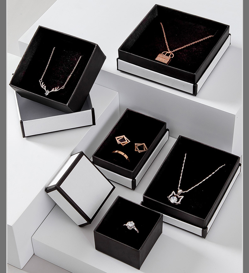 1pc Cardboard Jewelry Case Bla - مراجعة Body Jewelry Display وسعره