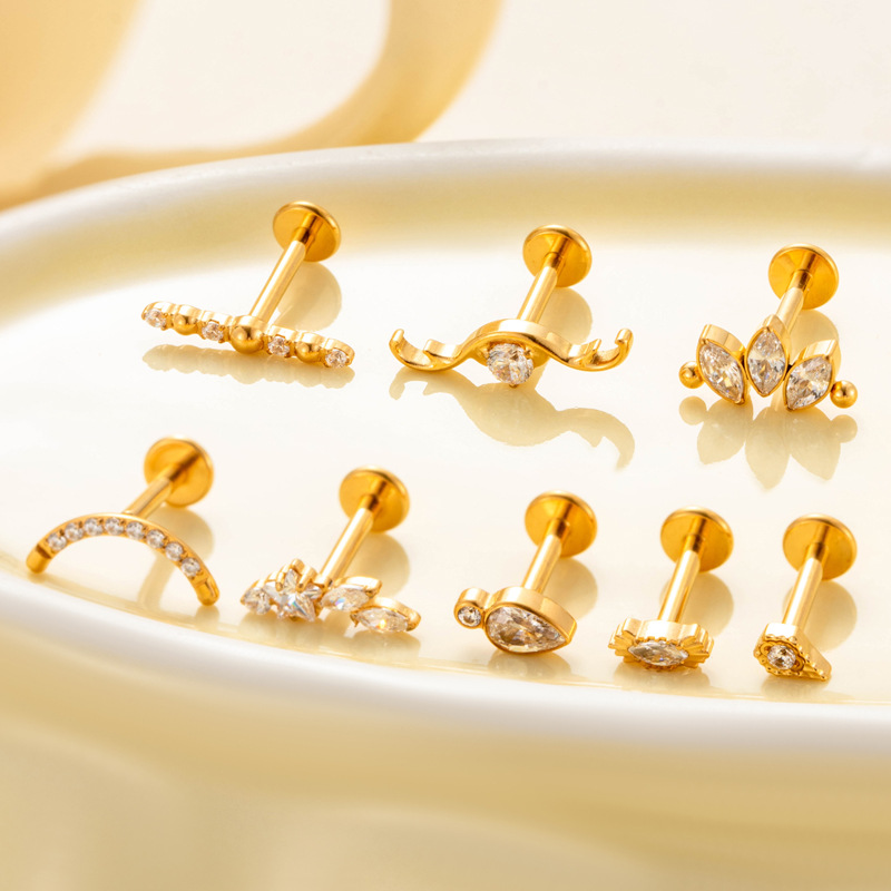 1PC ASTM F136 G23 Titanium Pie - مراجعة Body Jewelry Internally Threaded وسعره