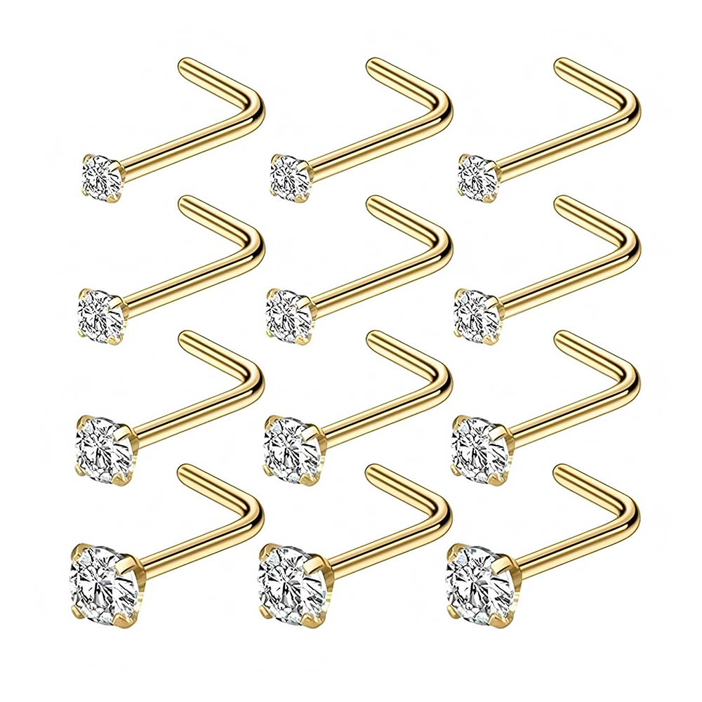 12-Piece Full Set 316L Hypoall - مراجعة Body Jewelry Hypoallergenic وسعره