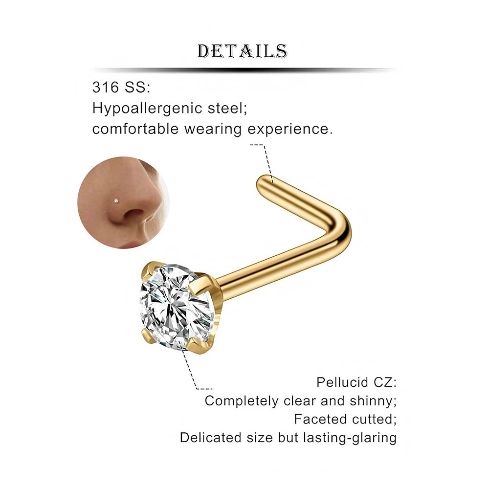 12-Piece Full Set 316L Hypoall - مراجعة Body Jewelry Hypoallergenic وسعره