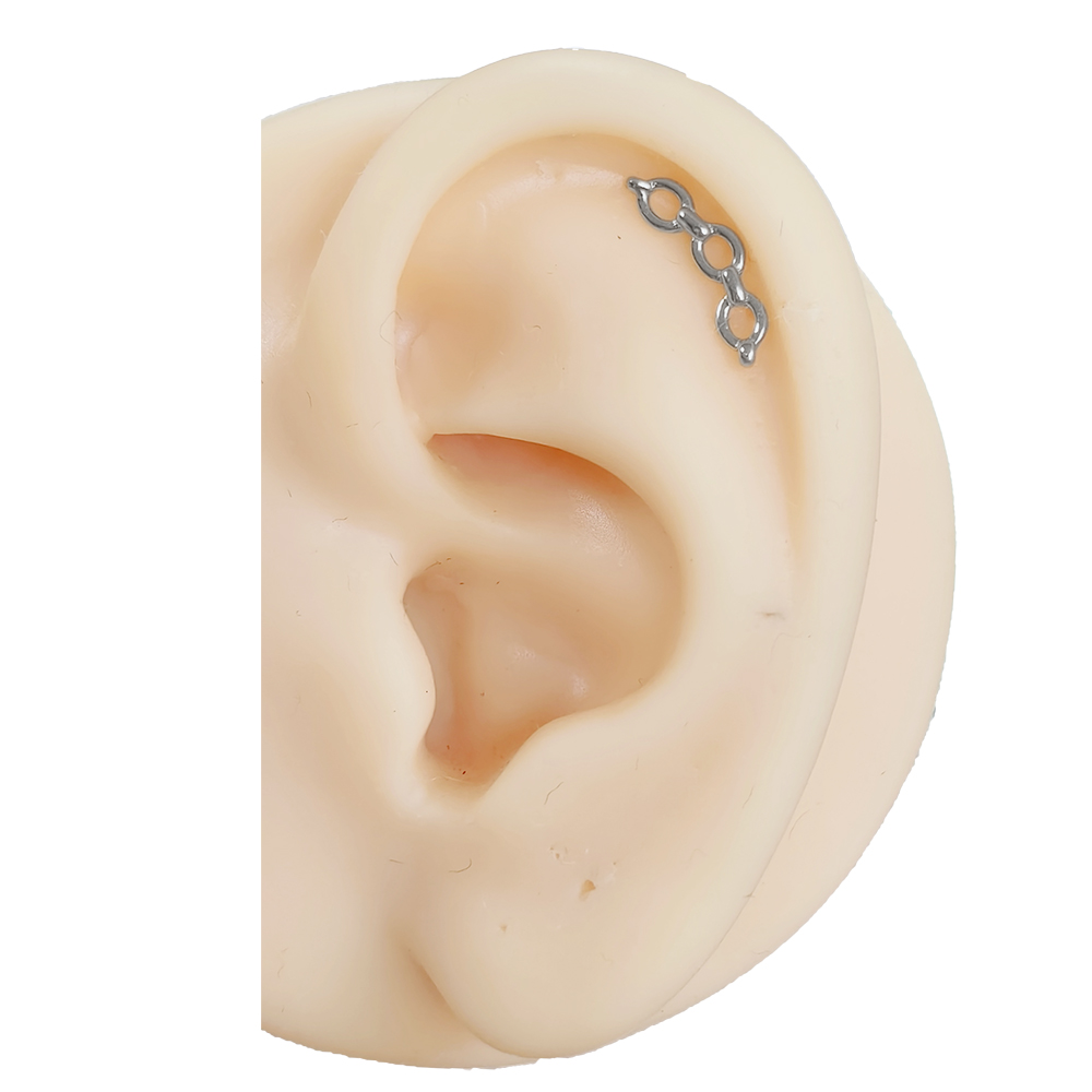 ASTM F-136 Titanium Labret Pie - مراجعة Body Jewelry Threadless وسعره