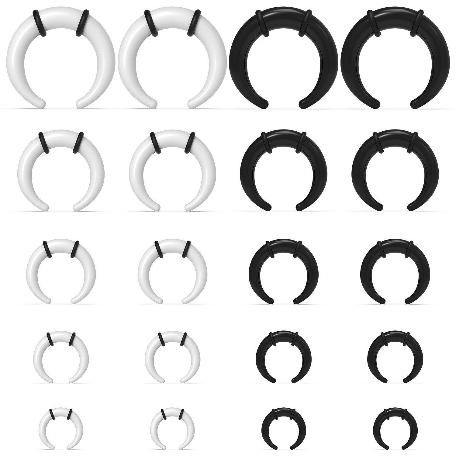 Large Septum Rings 14G 12G 8G  - مراجعة Body Jewelry Ear Plugs وسعره