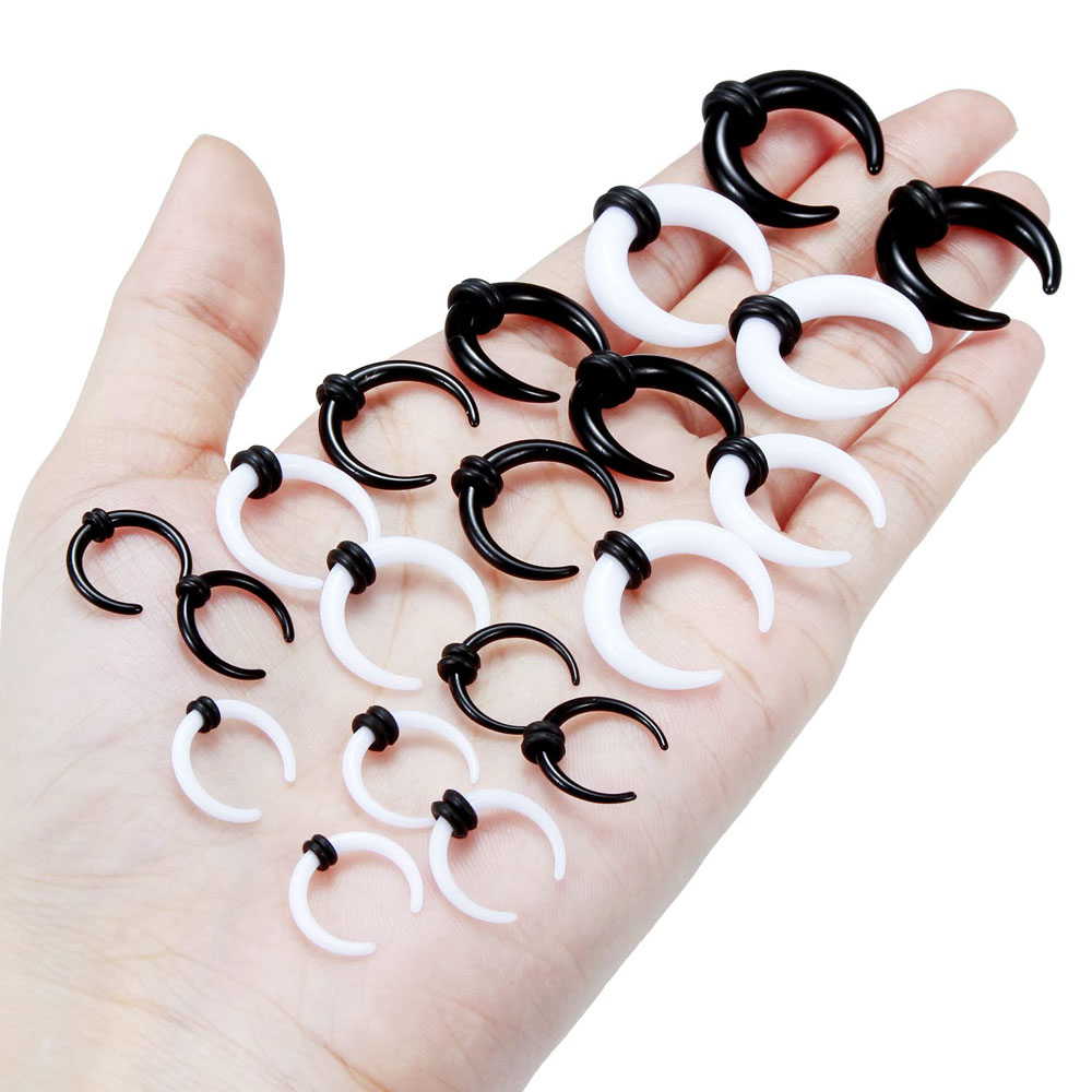 Large Septum Rings 14G 12G 8G  - مراجعة Body Jewelry Ear Plugs وسعره